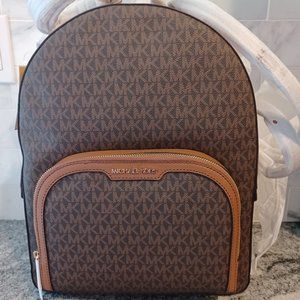 Brand New With Tags! Michael Kors Large Zip Backpack